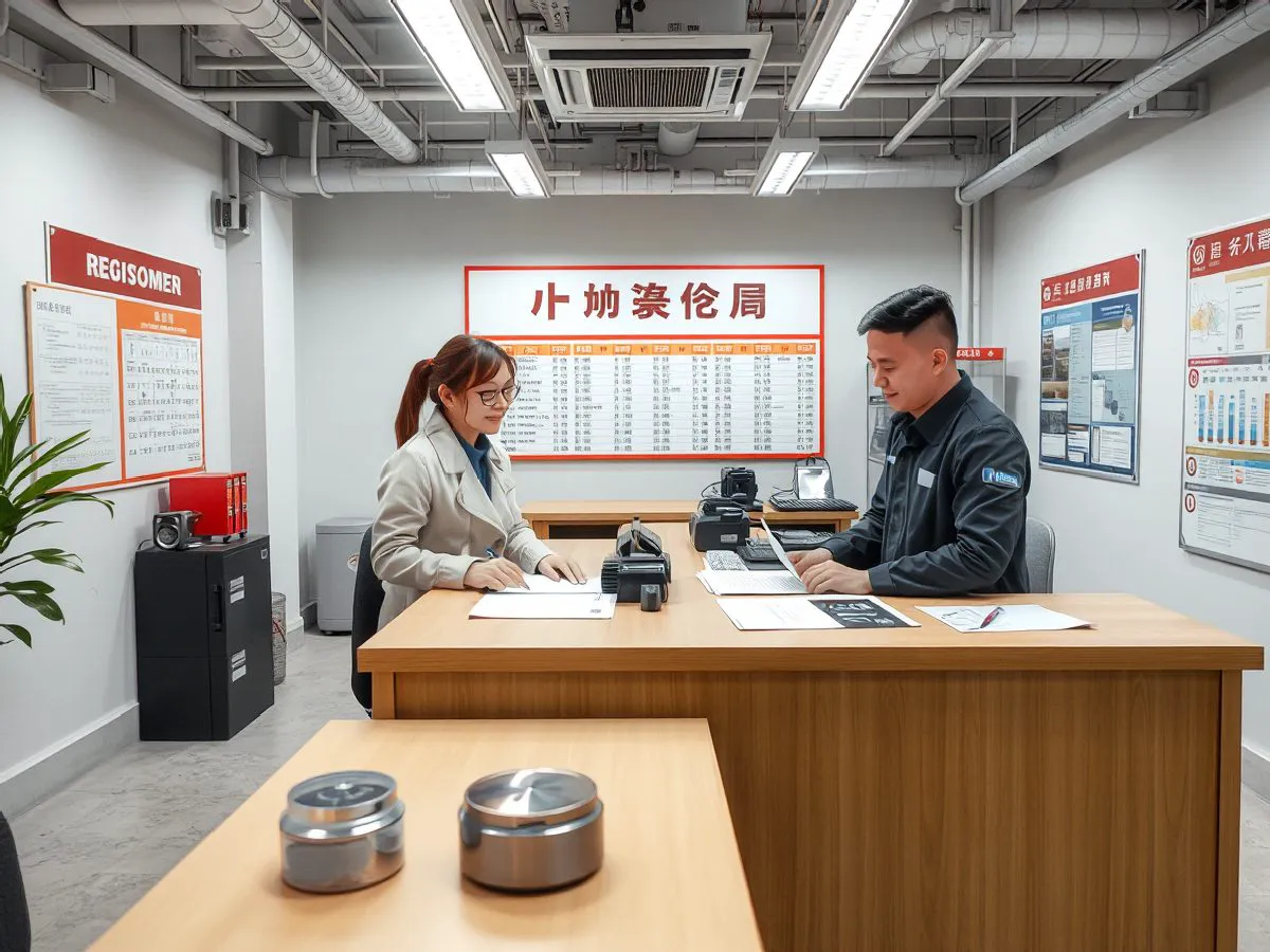 皇家娱乐驾校报名服务台,工作人员协助学员办理报名手续